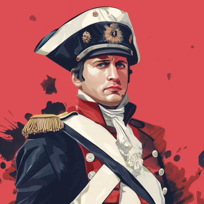Modern Minimalist Portrait of Napoleon