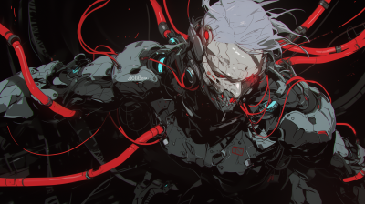 Red Wired Cyborg