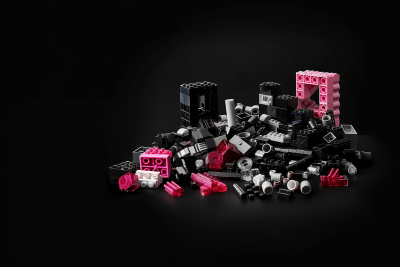 Perspective LEGO Bricks Scene