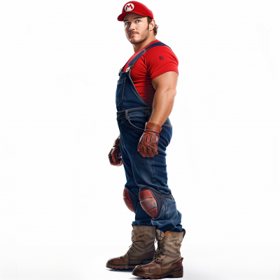 Chris Pratt as Mario Cosplay