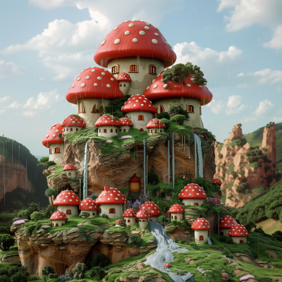Super Mario Brothers Inspired Landscape