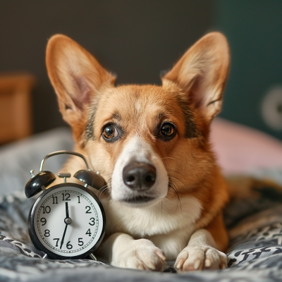 Dog with Timer