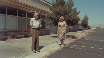 Levitating Elderly Couple in 1975