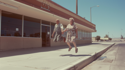 Levitating Couple in Bakersfield
