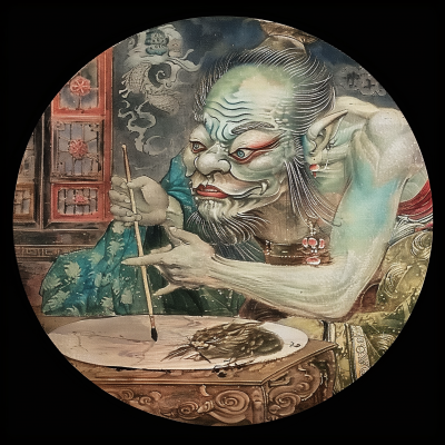 Chinese Goblin Painting