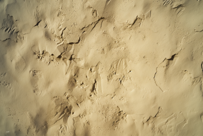 Cinematic Shot of a Beige Wall on Sand
