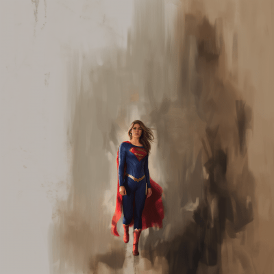 Supergirl Inspired Artwork