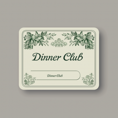 Dinner Club Membership Card