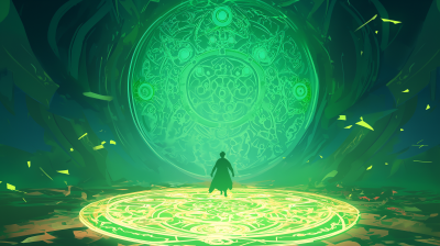 Mystical Magic Circle Illustration