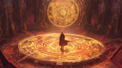 Intricate Magic Circle Illustration
