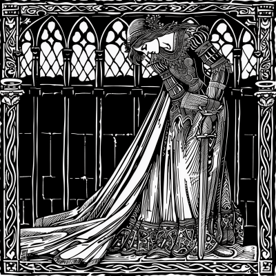 Lady Macbeth Medieval Manuscript Illustration