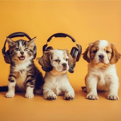 Cats and Dogs Playing Music