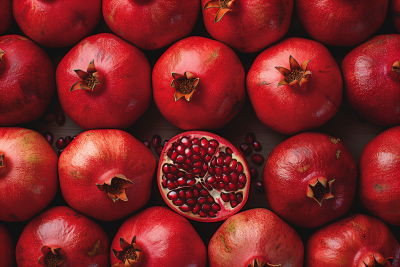 Vibrant Pomegranate Background