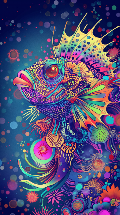 Colorful Jellyfish Illustration