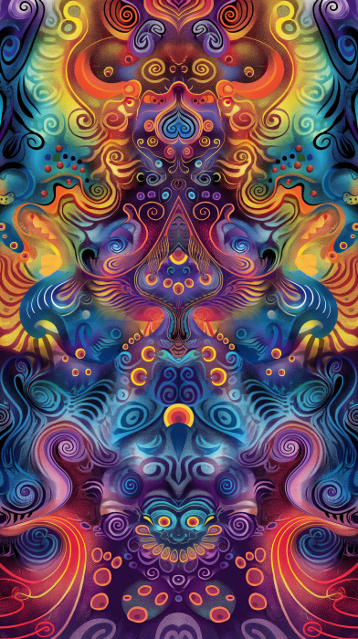Psychedelic Pattern with Tool Band Inspiration
