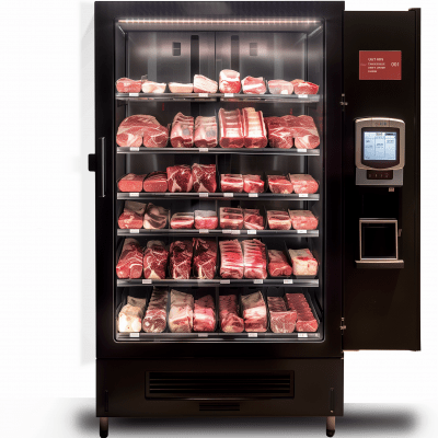 Modern Vending Machine in a High-Tech Setting
