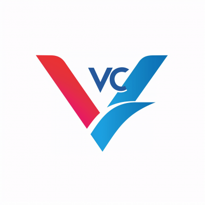 VVC logo with blue and red arrow