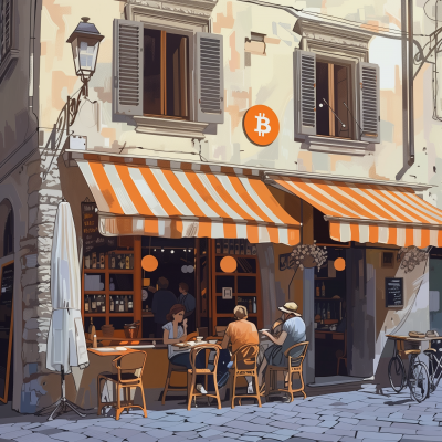 Trattoria in Florence Illustration