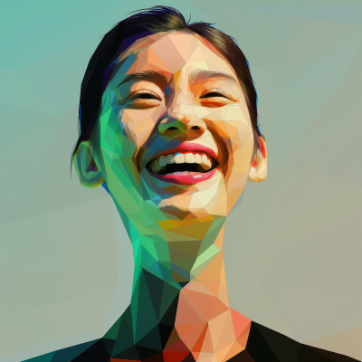 Happy Asian Girl Portrait