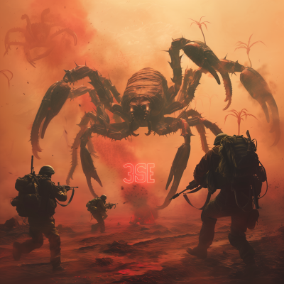Giant Scorpions Attack on Battlefield