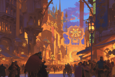Fantasy Street Scene