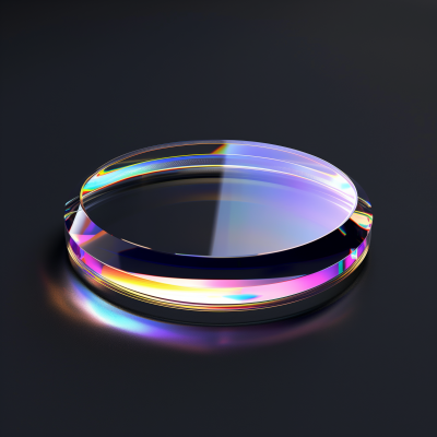 Minimalistic Glass Disc Logo