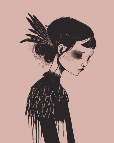 Sad Bird Girl