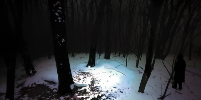 Dark Forest by Night Illustration