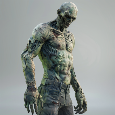 Post-Apocalyptic Zombie Warrior