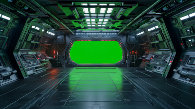 Green Screen Spaceship Interior