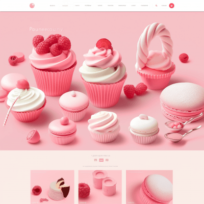 Modern Pastry Shop Website Design
