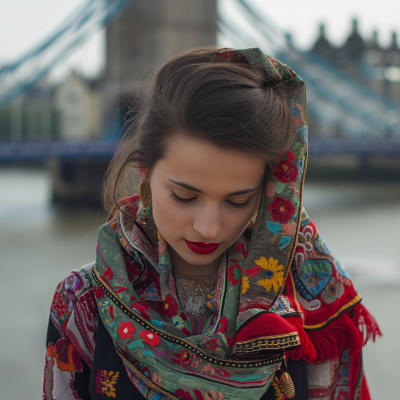 Romanian Traditional Woman in London