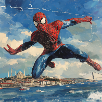 Spiderman on the Bosphorus