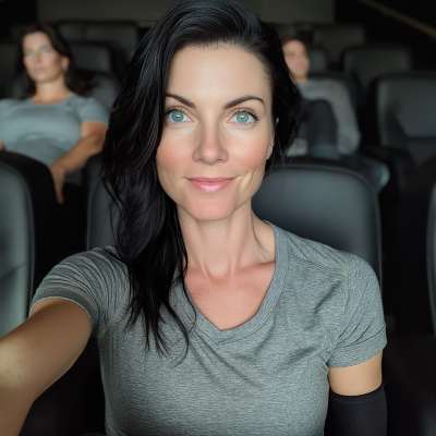 Fitness Model in Movie Theater
