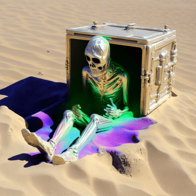 Chromatic Ghost in Metallic Sand Box