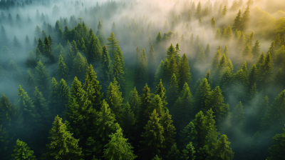 Breathtaking Forest Panorama