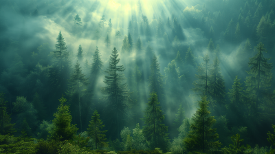 Breathtaking Forest Panorama