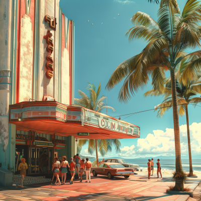 Art Deco Movie Theater on Brazilian Beach Boulevard