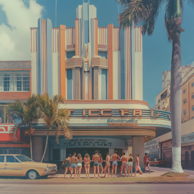Art Deco Movie Theater on Brazilian Beach Boulevard