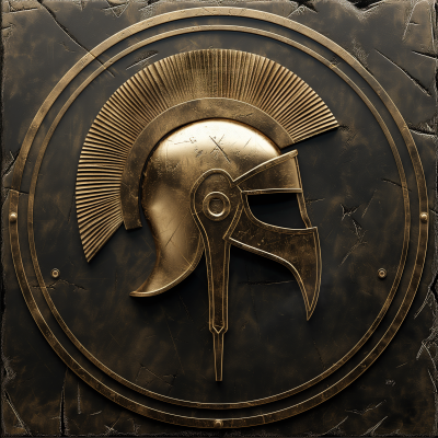 Spartan Shield with Solana Logo