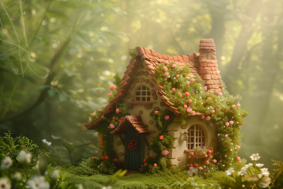 Enchanted Cottage in the Forest