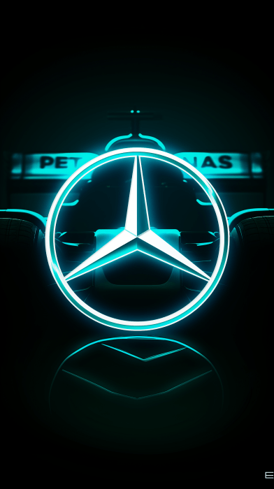 Neon F1 Mercedes AMG Petronas Logo