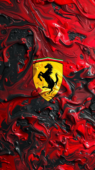 Abstract Ferrari F1 Logo