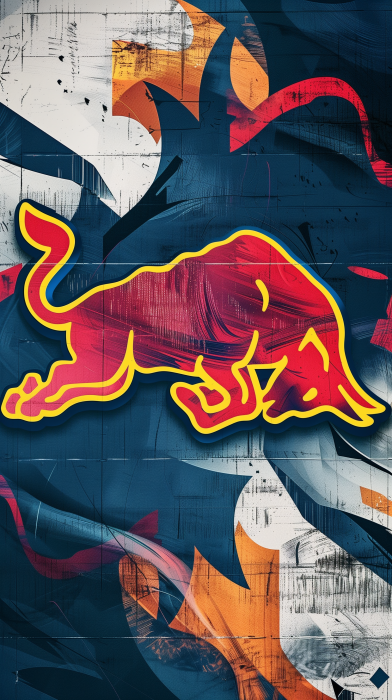 Abstract Red Bull Racing Logo Background