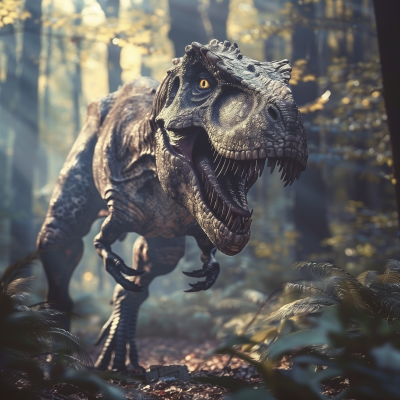 Dinosaur in the Woods