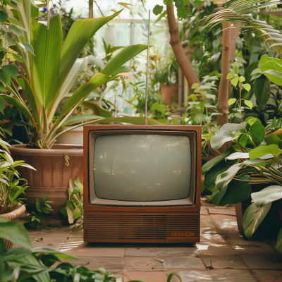 Vintage Television on Terrace