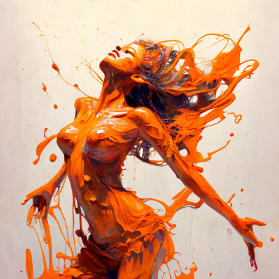 Orange Paint Dance