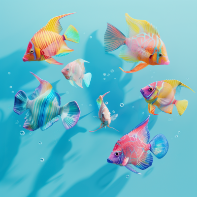 Colorful Fish in Water
