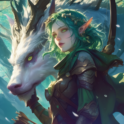 Grimdark Mystic Elf Ranger with Kirin