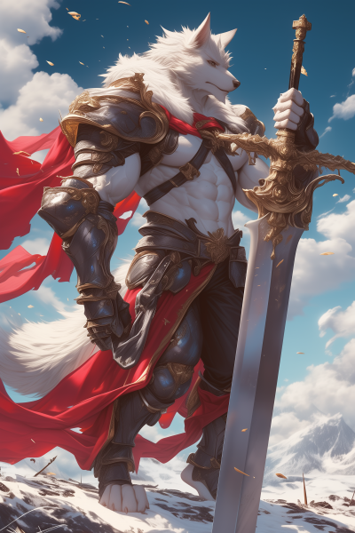 Noblebright Heaven Hound with Massive Blade